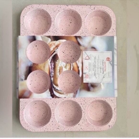 New Speckled pastel pink bakeware Bundle - Picture 3 of 9